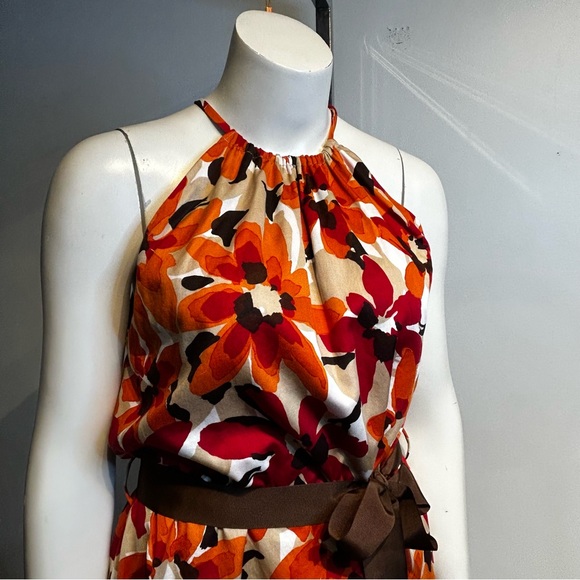 Mirabelli Halter Style Fit & Flare Floral Summer Dress - Picture 4 of 11